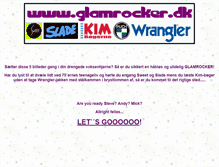 Tablet Screenshot of glamrocker.dk